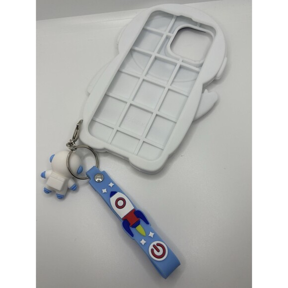 Iphone 14 Pro Max Astronaut Space Travel Phone Case Keychain Cute 3D Cover - Picture 12 of 14